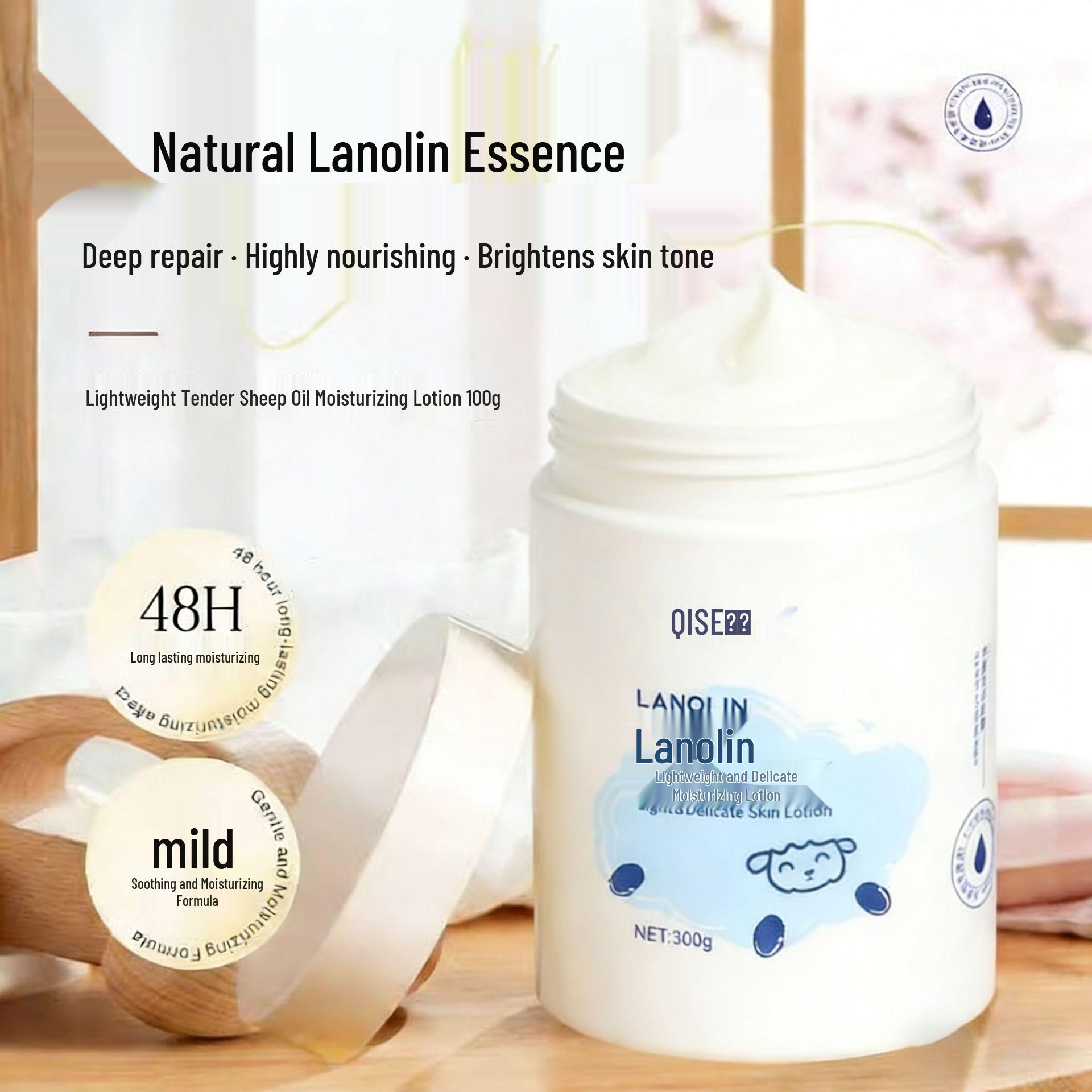 

Sheep Oil Lightweight Moisturizing Lotion for Dry, Itchy Skin - Hydrating & Nourishing for Autumn/Winter.