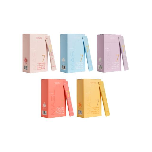 

MASIL - 7 стиков для душа с керамидами в пакетиках - 5 видов White Musk