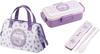 Skater Kuromi 24 Flower Wreath Antibacterial Dishwasher Safe Soft Lunch Box with Combo Set Insulated Lunch Clasp My Melody Tight Set 4-Point Lock,