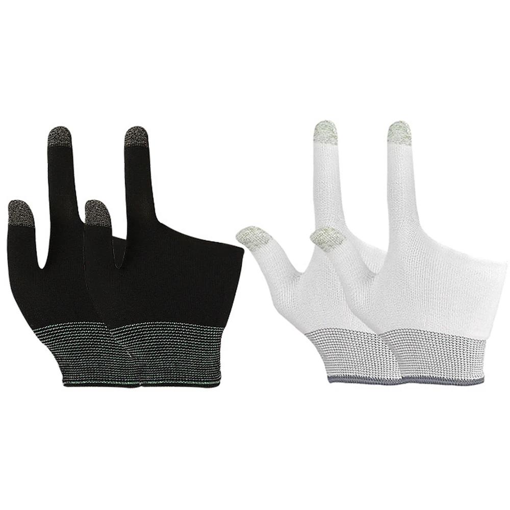 Finger Thumb Sleeve Gloves Breathable Sweat Proof Highly Sensitive Gaming Tablet Gloves for IPhone IPad Samsung Xiaomi Google 5