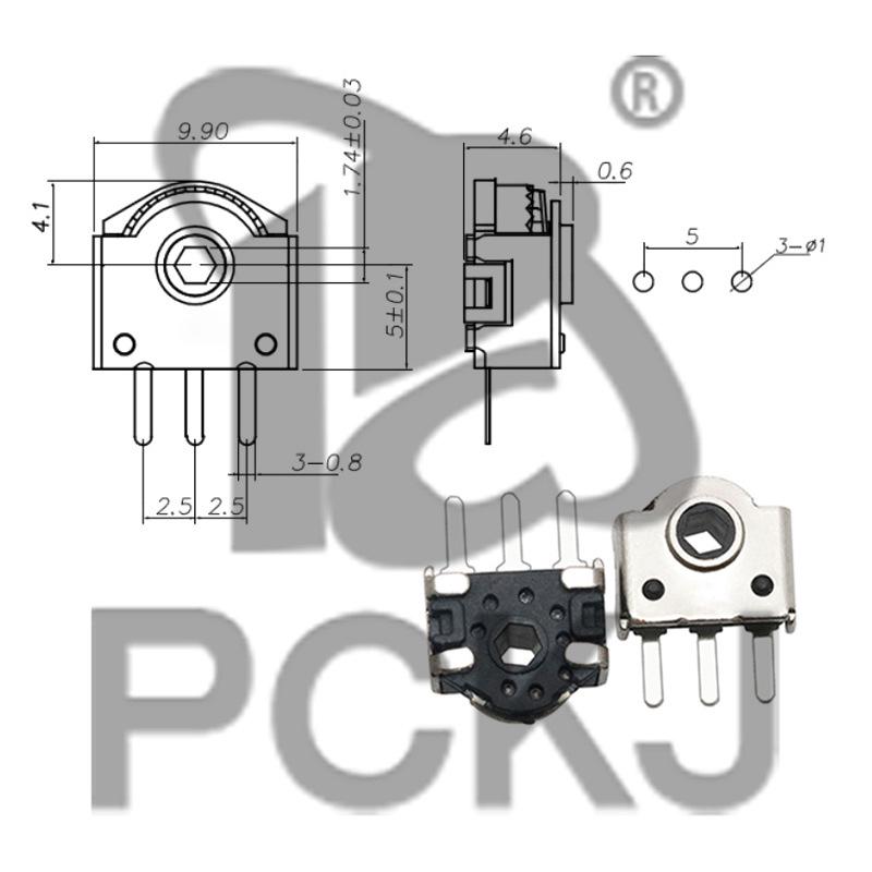 Mouse Wheel Encoder Repair Parts: 4/5/5.5/7/9/11/13MM Rolling Switch Potentiometer
