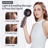 Electric Massage Comb Vibration Red Light Therapy Hair Growth Massage Scalp Massage Brush Anti Hair Loss Liquid Oil Applicator