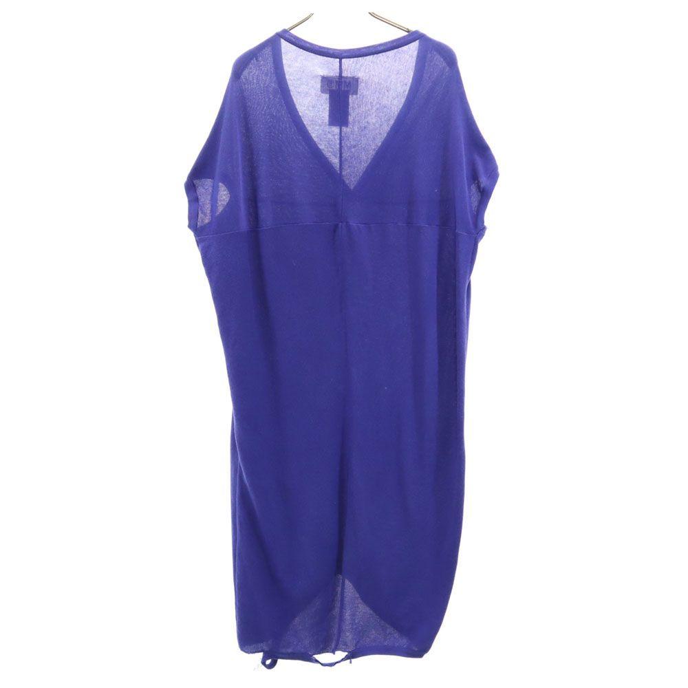 Maison Martin Margiela made in Italy No sleeve V-neck cotton knit one piece Women Used