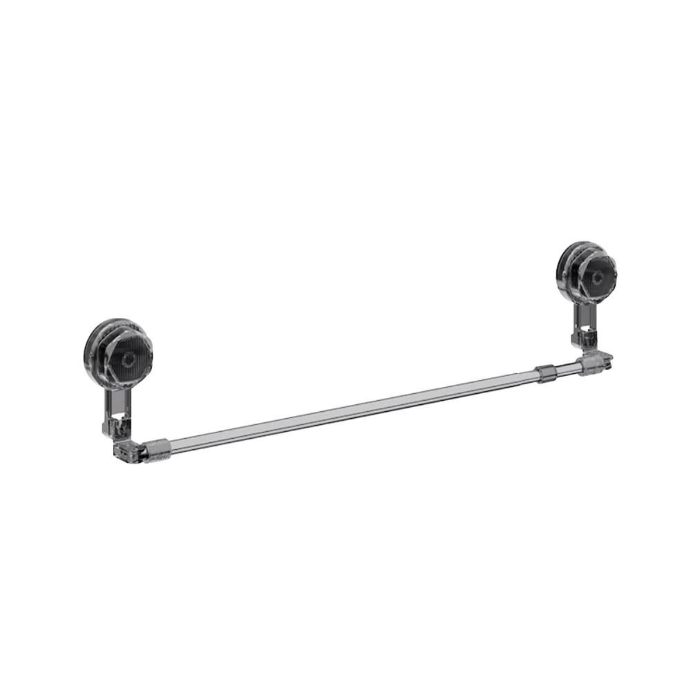 

Detachable Bathroom Towel Rack Adjustable Telescopic Towel Bar Hook Bathroom Accessories серый