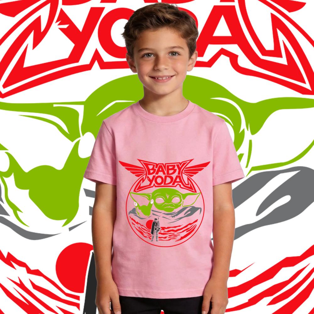 Kids Star Wars Yoda Baby T Shirt Boys Casual Print Tee Toddler Short Sleeve Summer Top Child Fashion Clothes