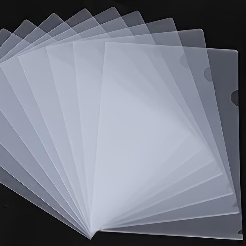 30pcs L-shaped Folder & A4 Document Folder # Plastic Folder # File Set # Plastic Envelope Folder