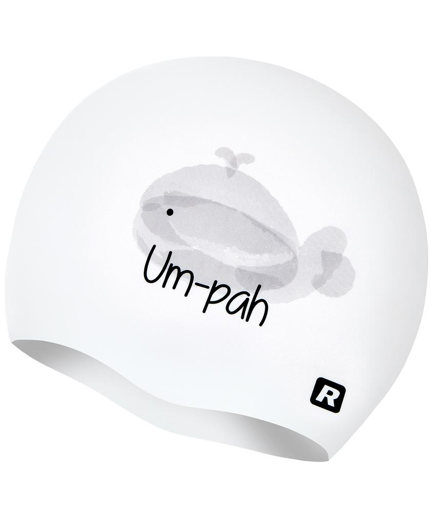 Laelliseupocheu [Oruc800 Gry] Whale Silicone Swim Cap Gray
