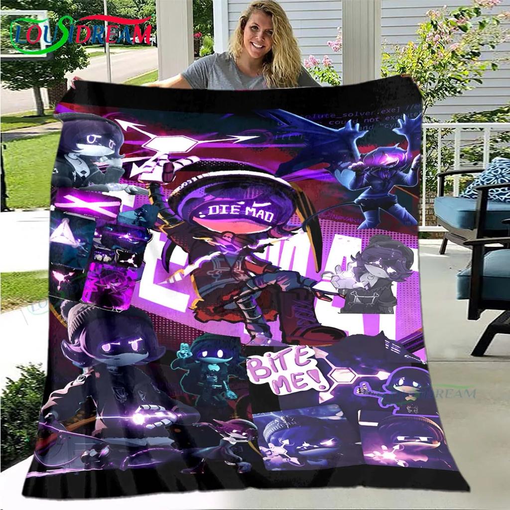 Hot Cartoon Murder Drone Flannel Adult and Children Blanket Sofa Bed Decoration Blanket Portable Blanket Bath Towel Gift