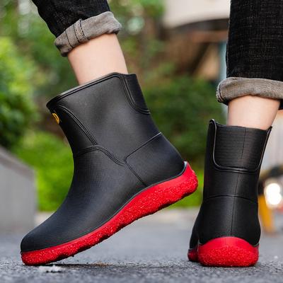 Herren Regenstiefel Chelsea Boots Herren Stiefeletten Herren Freizeitstiefel Herren Gummi Regenschuhe Wasserdicht Bestseller Stil 896