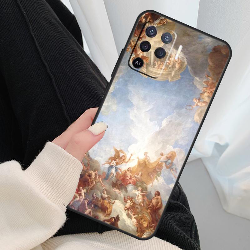 Cute Angels Aesthetic Aesthetics Case For Oppo A54 A74 A94 A18 A57 A17 A77 A38 A58 A78 A98 A80 A60 A40 A96 A76 A16 A15 A5 Pro