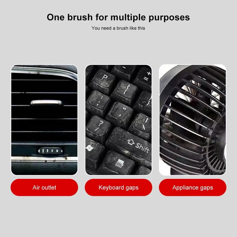 Car Detailing Brush Removal Tool Spherical Multifunctional Conditioner Fine CreviceAutomobile Interior Soft Bristles Brush