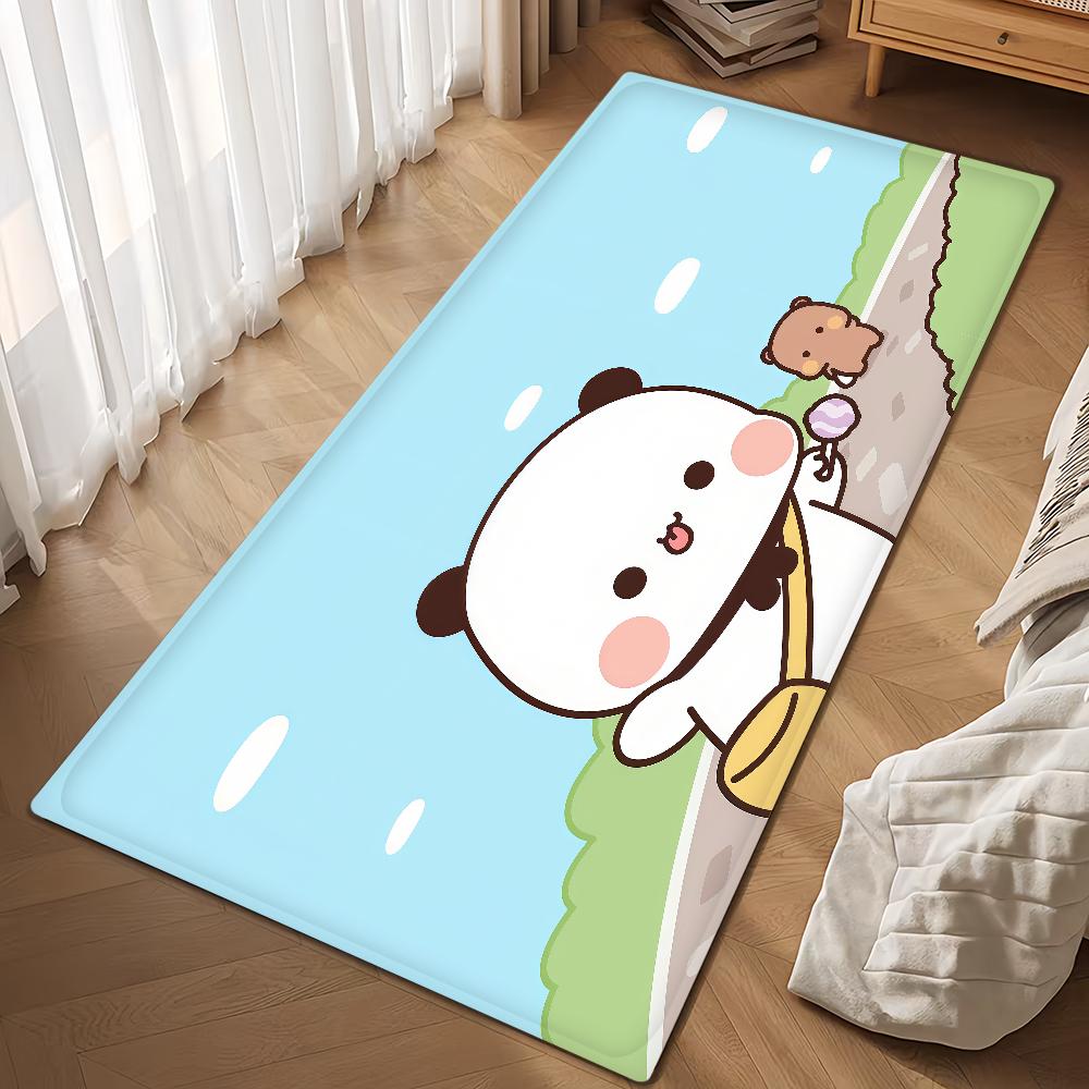 Cartoon Bubu Dudu Cute Door Mat Bath Microfiber Decorative Versatile Flannel Floor Mat Quick Dry Absorbent Non-slip Sole