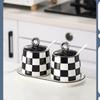 Qianxing Ceramic Seasoning Jar Set with Tray