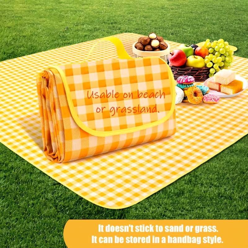 200*200cm Portable Camping Mat with Carry Bag Waterproof Thicken Picnic Mat Blanket Washable for Hiking Beach Travel Outdoor Par