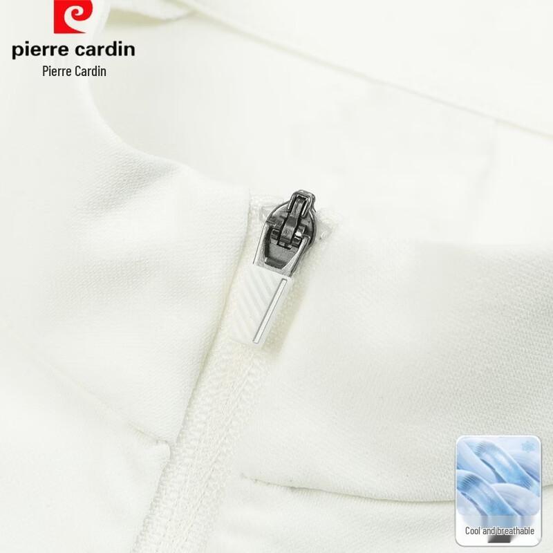 Pierre Cardin Men's Half-Zip Stand Collar Short Sleeve T-Shirt
