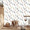 Colorful Indian Feathers Wallpaper for Living Room and Bedroom 50x1000