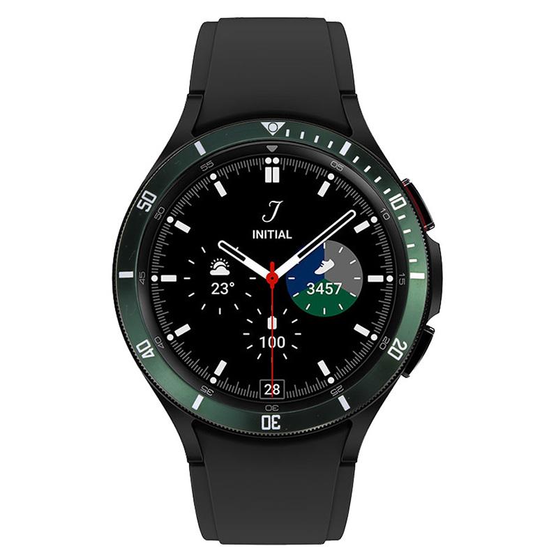 For Samsung Galaxy Watch7/Watch6/Watch5/Watch4/44mm Watch Bezel Ring Zinc Alloy Dial Bezel Adhesive Frame Ring Cover