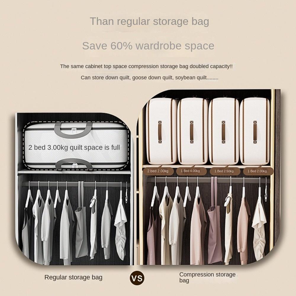 Large Capacity Duvet Storage Bag Space Saving Closet Cabinet Organizer  for Bedroom