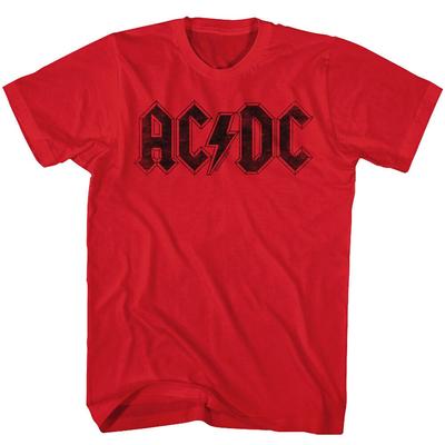 Acdc Vintage Rock Band Logo Album Heavy Metal Concert Tour Merch T-shirts unisexes
