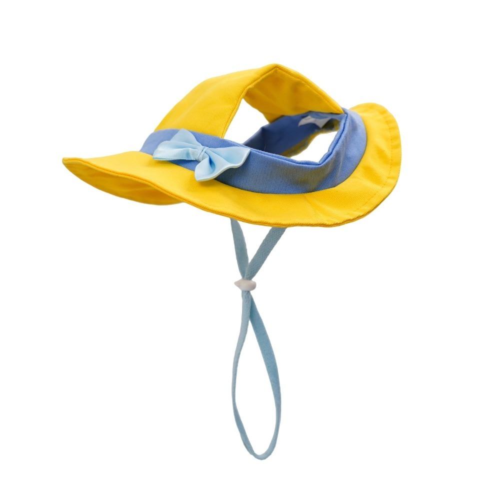 UV Protection Cat Fisherman Hat Adjustable Straps Cats Sun Cap Pet Sun Hat Beach Activities