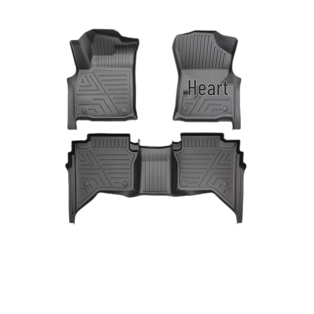23-26 Toyota Hilux TPE Floor Mats: Anti-Dirty, Thermoformed Interior Decor