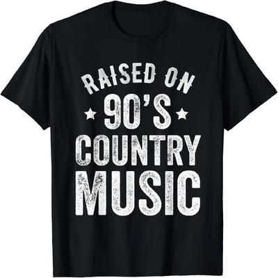 Raised On 90s Country Music Retro Funny T-Shirt
