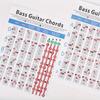 1pc Guitar Chord Finger Graph 200g Copper Paper Four-string Electric Bass Bass Chord Spectrum