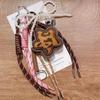 Creative Braided Rope Luggage Pendant Leopard Print Flower Elegant Backpack Pendant Multipurpose Croissant Pendant