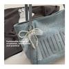 Large Capacity Versatile Trendy Bag Women's 2025 Summer Denim Tote Bag Casual Commuter Shoulder Bag