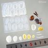 Kameshima Silicone Mold Miniature Osechi Series Abalone & Tazukuri 3 Sizes Double-Sided Craft Tool C-889 for Clay UV Resin