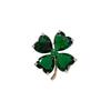 Emerald Four-Leaf Clover Retro Brooch - Anti-Exposure Pin 