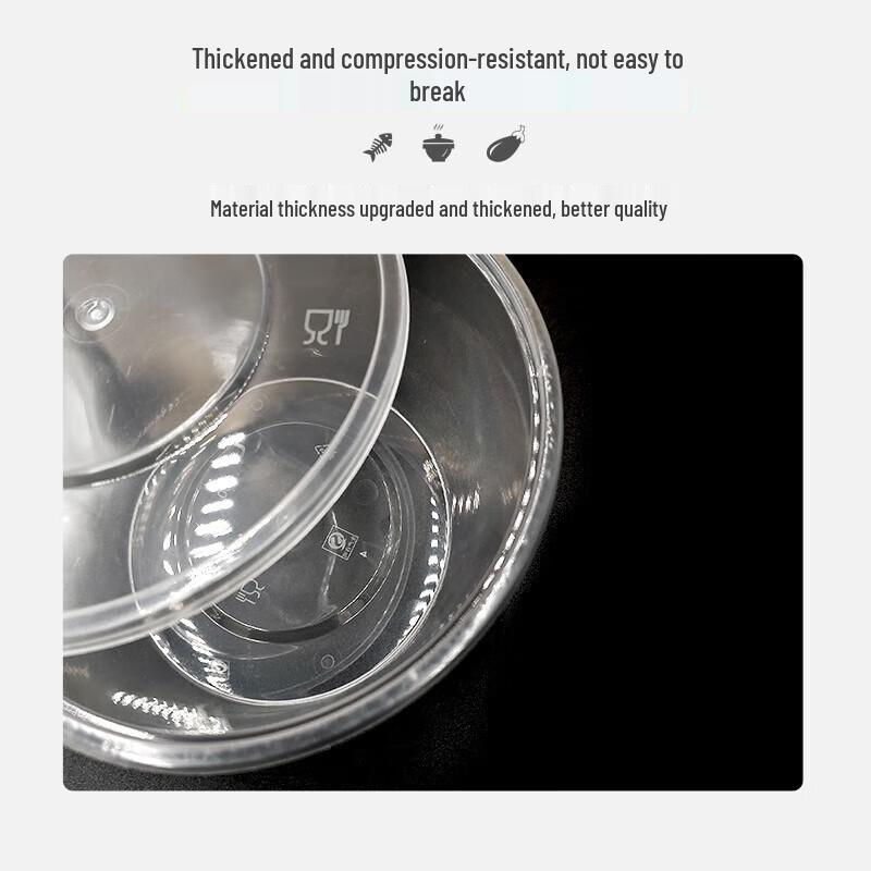 Tongyuan 1000ml Disposable Round Takeaway Meal Box