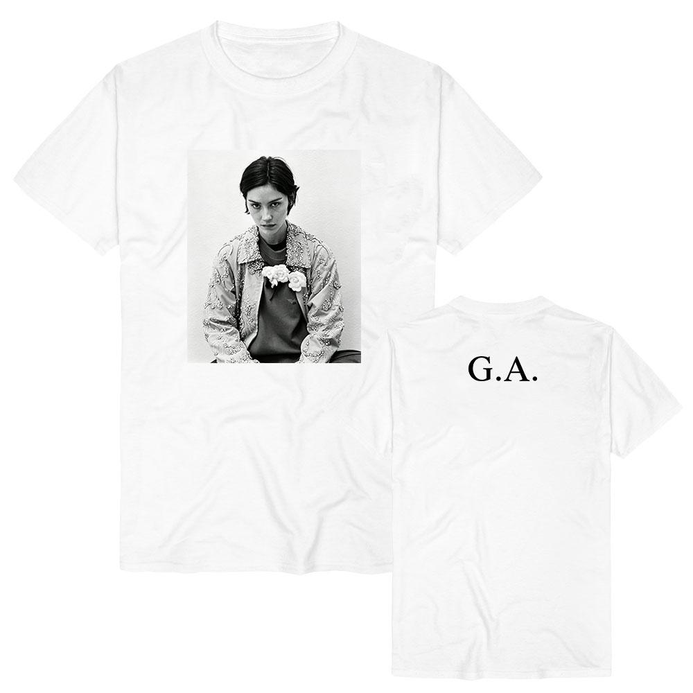 

Daughter From Hell G.A. Photo Tee Gracie Abrams Fashion Female T-shirt Short Sleeve Cotton Loose Tshirts Graphic Merch Summer XS белый