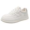 Leather Little White Shoes Children Versatile Soft Sole Not Tired Feet Single Shoes Spring and Summer New Breathable Mesh Casual Board Shoes