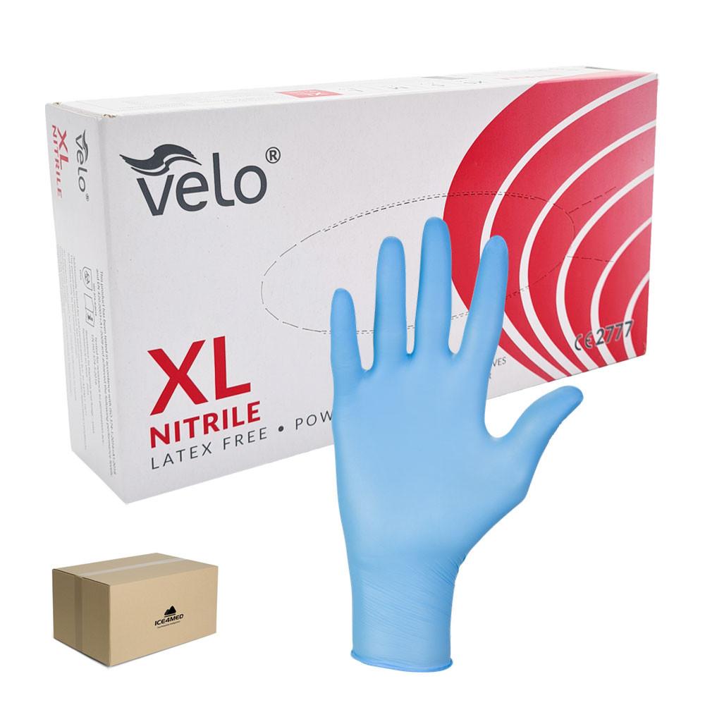 Nitrile Gloves Blue Velo 100 Pieces Carton 10 Pack
