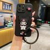 3D cartoon for Samsung S25 mobile phone case A27 little witch Kulomie xcover5 ring hand rope soft