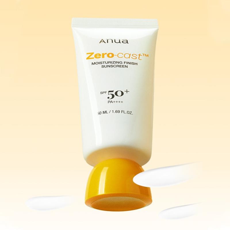 Anua Zero-cast Moisturizing Finish Sunscreen SPF 50+ PA++++ 50ml