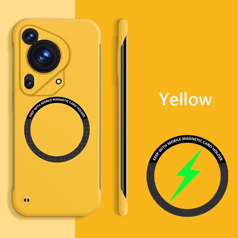 Rahmenloses, magnetisches Magsafe Slim Case für Huawei Pura 70 Ultra Pro Plus Pura70 Pro Plus Kabelloses, randloses, mattes, hartes Backcover