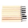 8pcs High Manganese Steel Wood Carving Knife Kit Woodworking Gouges  Craft Hand Tool