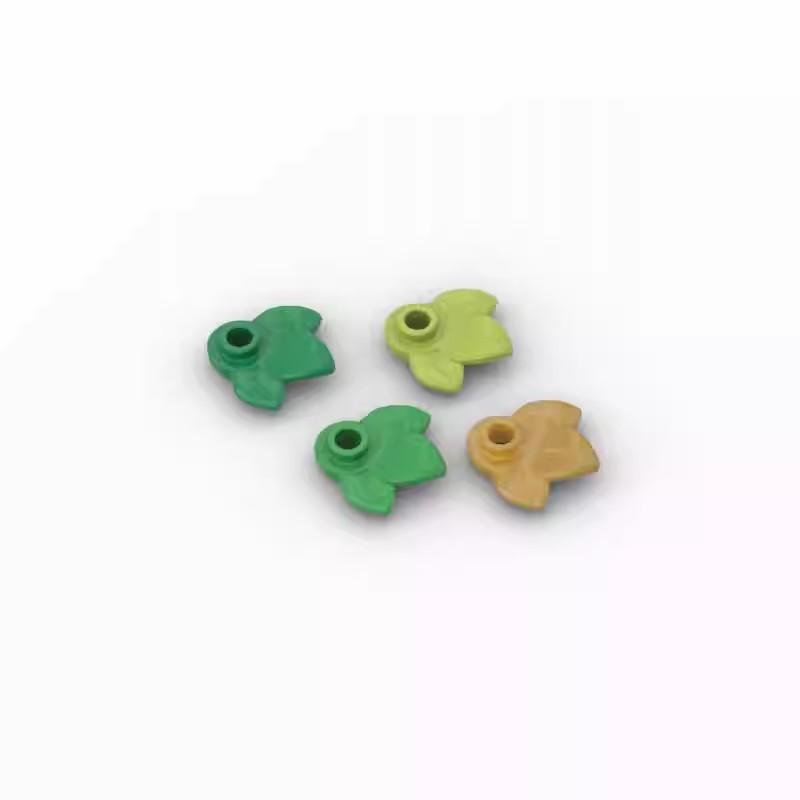 

20Pcs MOC Parts 32607 Plant Plate 1x1 Round with 3 Leaves Compatible Building Blocks DIY Toy for Kids Puzzle Game