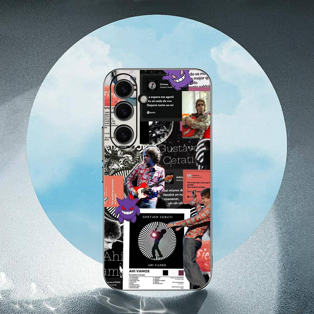 G-Gustavo-C O-Cerati For Samsung Galaxy S25 S24 S23 Ultra S22 S21 Plus S20 Black Soft Silicone Protective Case SamsungS23 plus 5G
