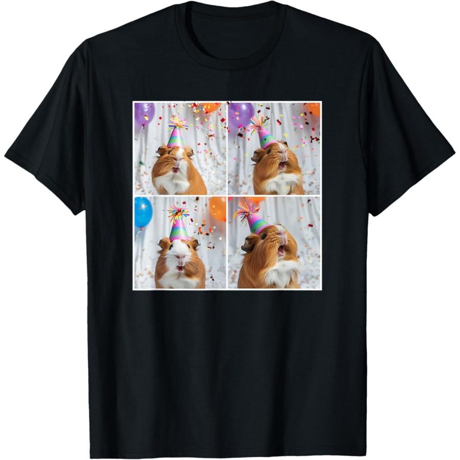 

Смешная мордочка морской свинки Домашний питомец Мама морской свинки Футболка на день рождения морской свинки XXXXXL чёрный