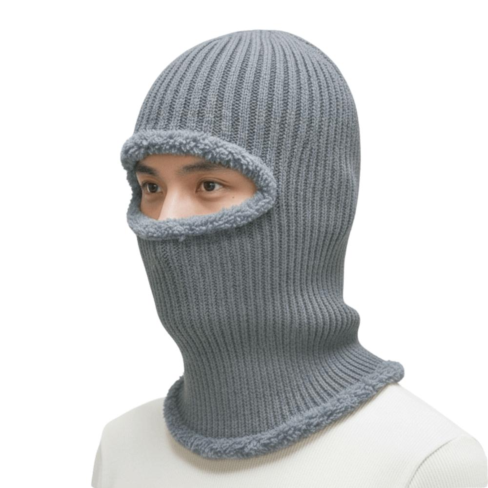 Thickened Knitted Balaclava Mask Windproof Winter Ski Hat New Knitted Cap  Men Women