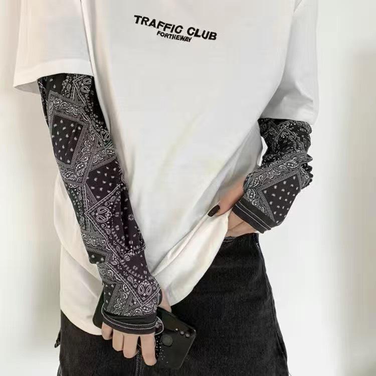 Ice Sleeves: Summer Anti-UV Sun Protection Arm Sleeves, Thin & Breathable, Plus Size for Driving & Cycling, Loose Fit for Men