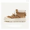 Retro Shoes with Fleece, Warm and Height-increasing Short Snow Boots for Women