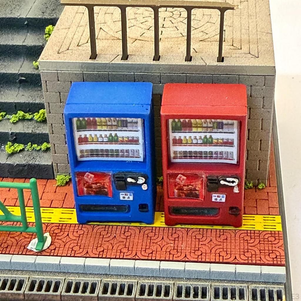 1/64 Mini Vending Machine Model Dollhouse Decoration Accessories DIY Creative Decorative Miniature