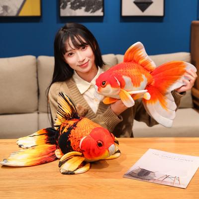 Goldfisch Glückskarpfen Tiere Plüschtiere Goldfisch Cartoon Sieb Puppen Kinder Geburtstagsgeschenke Dekor Kissen Heimdekoration