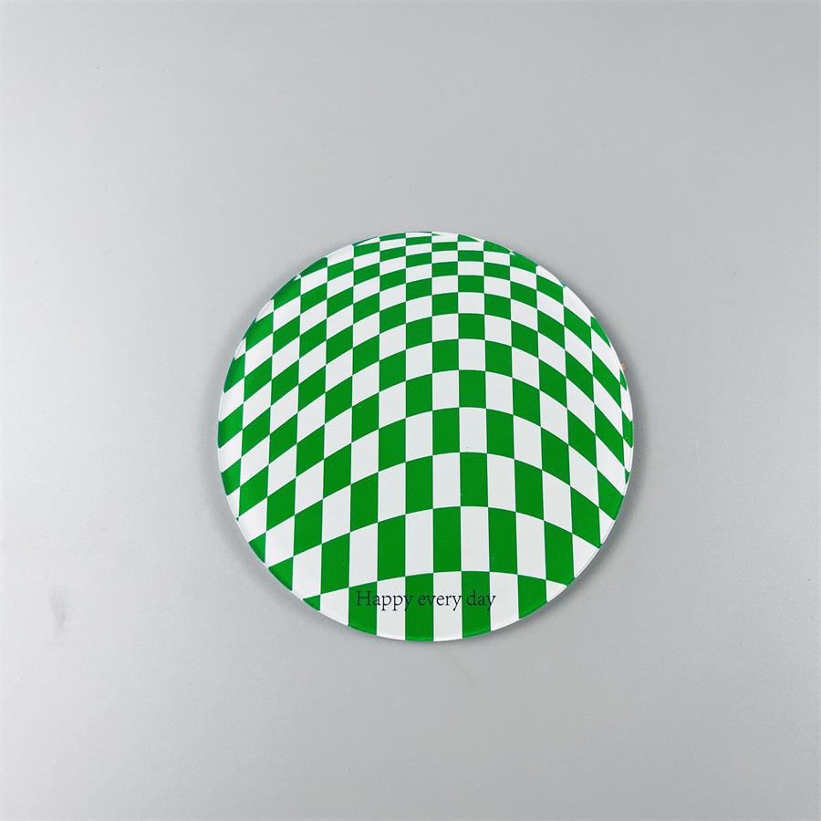 

6 шт. Креативная акриловая подставка в клетку, настольная салфетка, водонепроницаемая, с теплоизоляцией, нескользящая, подставка под миску, коврик под чашку для молока, кофе, воды