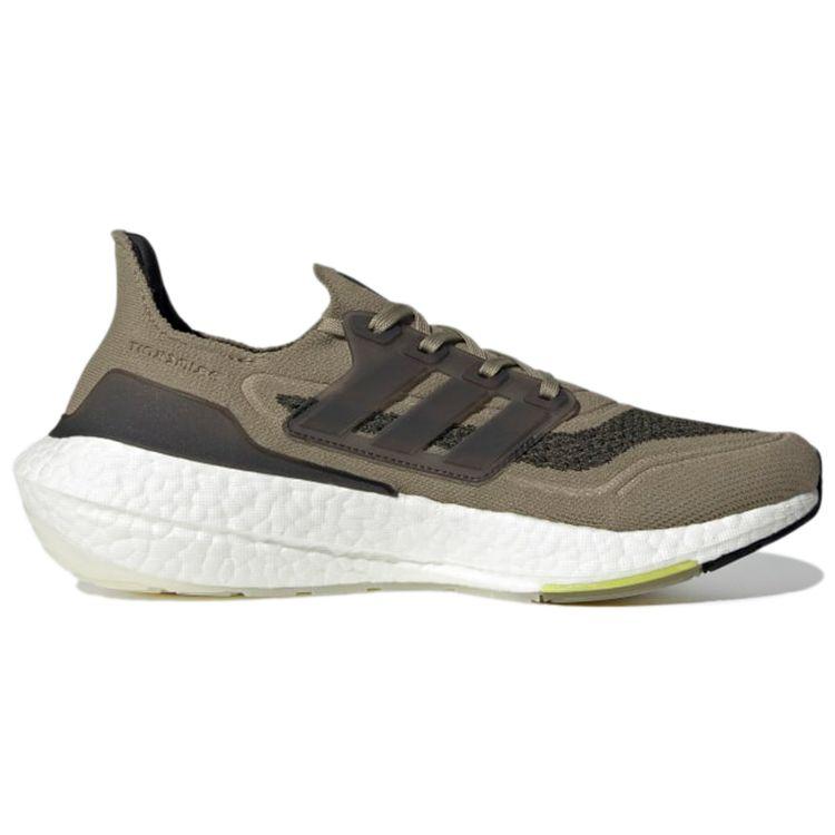 Adidas UltraBoost 21 Orbit Green Men Sneakers Core-Black Acid-Yellow S23879