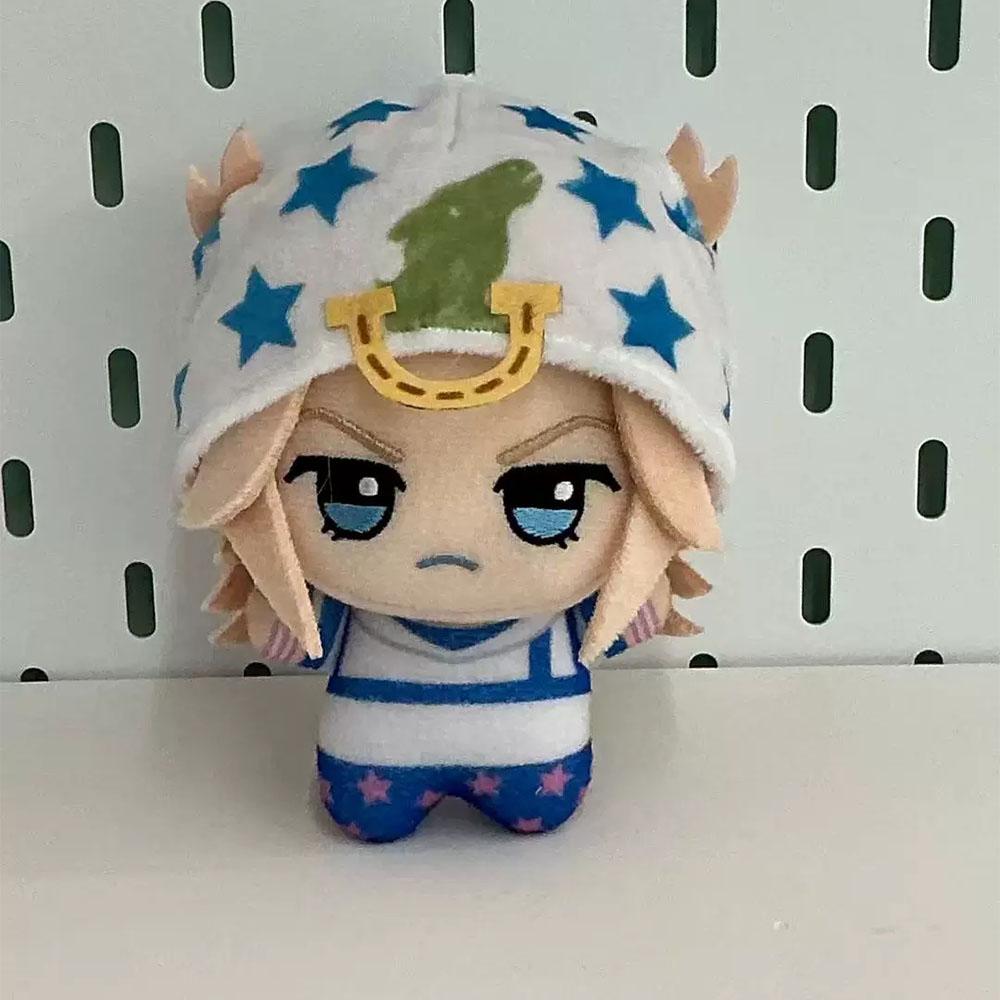 10cm Anime Gyro Zeppeli Pluche Pop Hanger Steel Ball Run Pluche Speelgoed Jonathan Joestar Knuffel Pop Fans Verjaardag Vakantie Cadeau 10cm gray